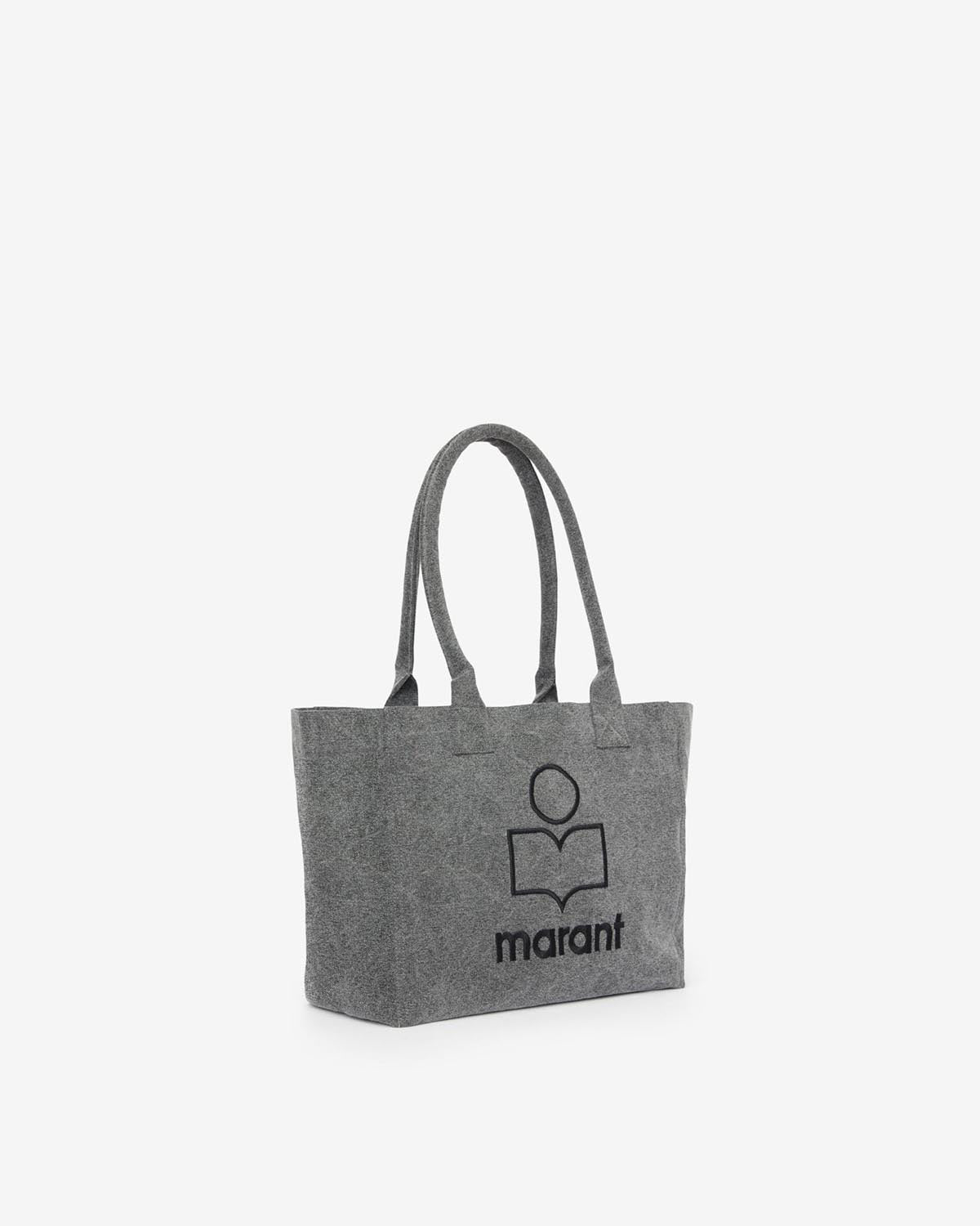 Sac cabas à logo en coton délavé yenky zipped - Gris - Woman - 5