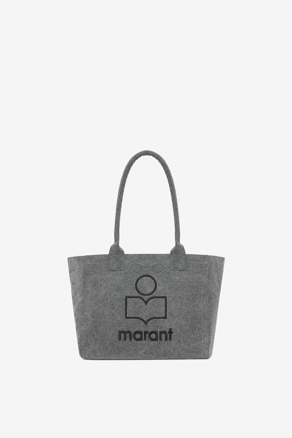 Sac cabas à logo en coton délavé yenky zipped - Gris - Woman - 1