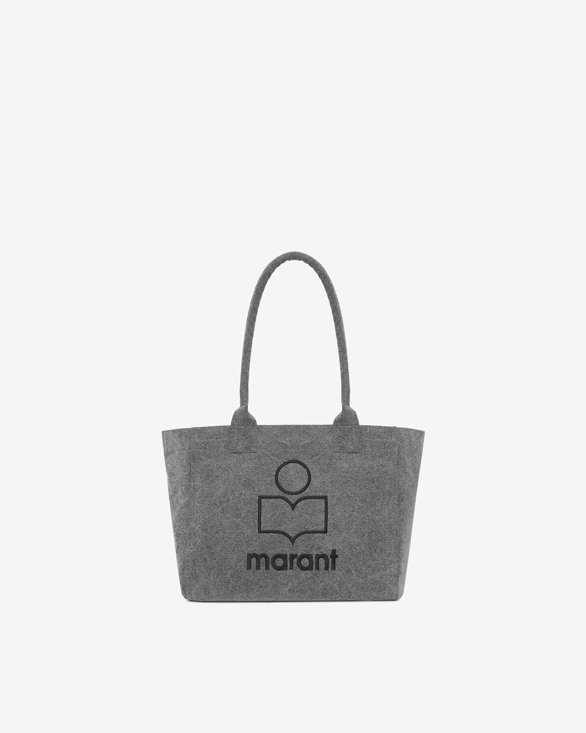 Sac cabas à logo en coton délavé yenky zipped - Gris - Woman - 1
