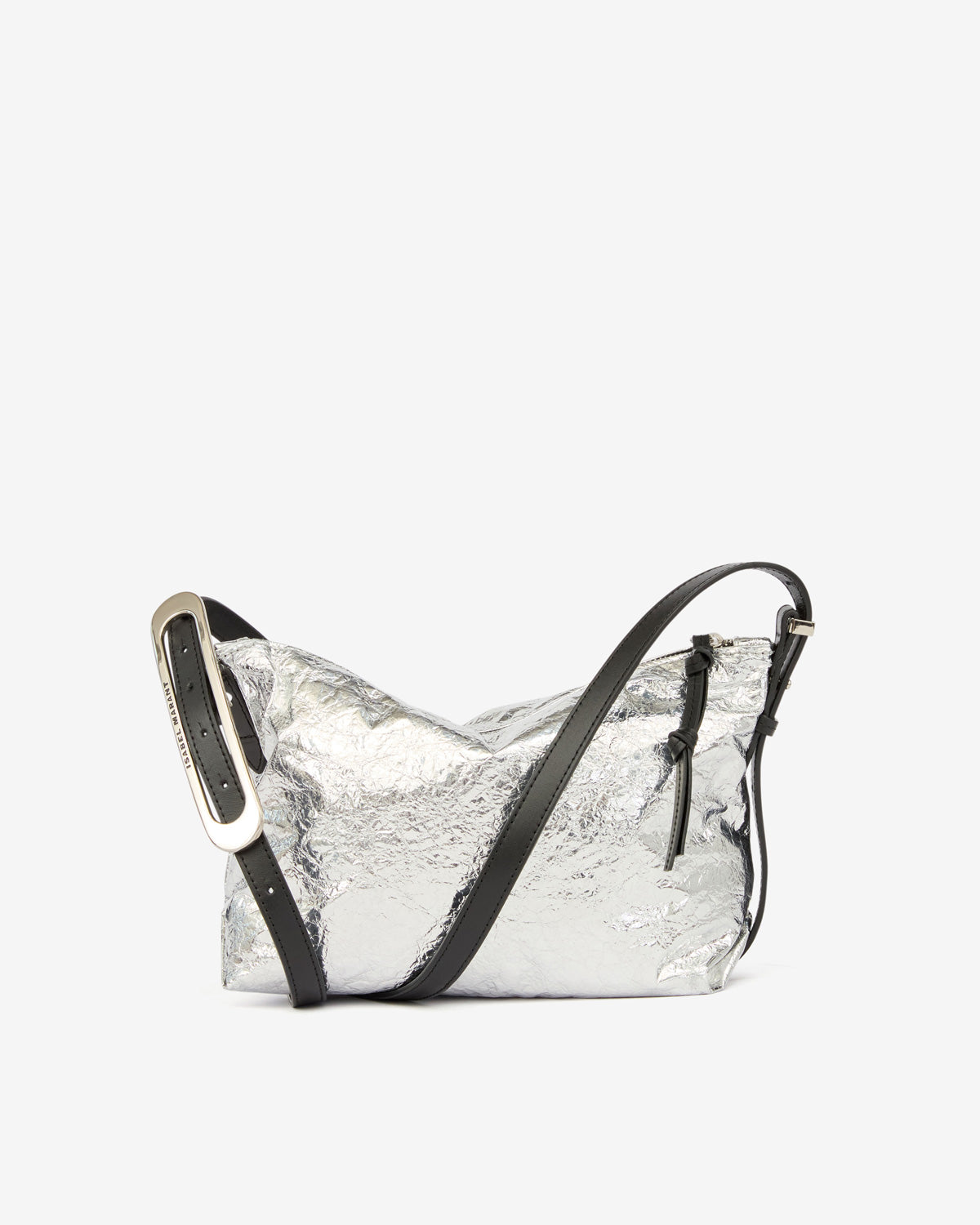 Bolso mini de piel de cordero metalizada leyden - Plata - Woman - 2