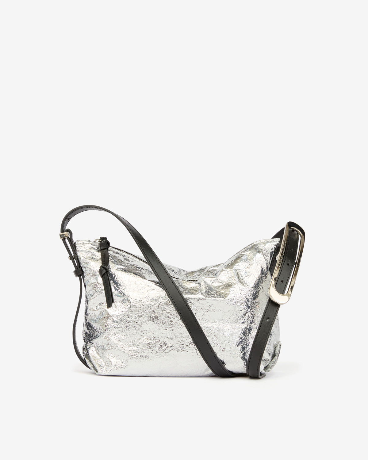 Bolso mini de piel de cordero metalizada leyden - Plata - Woman - 1