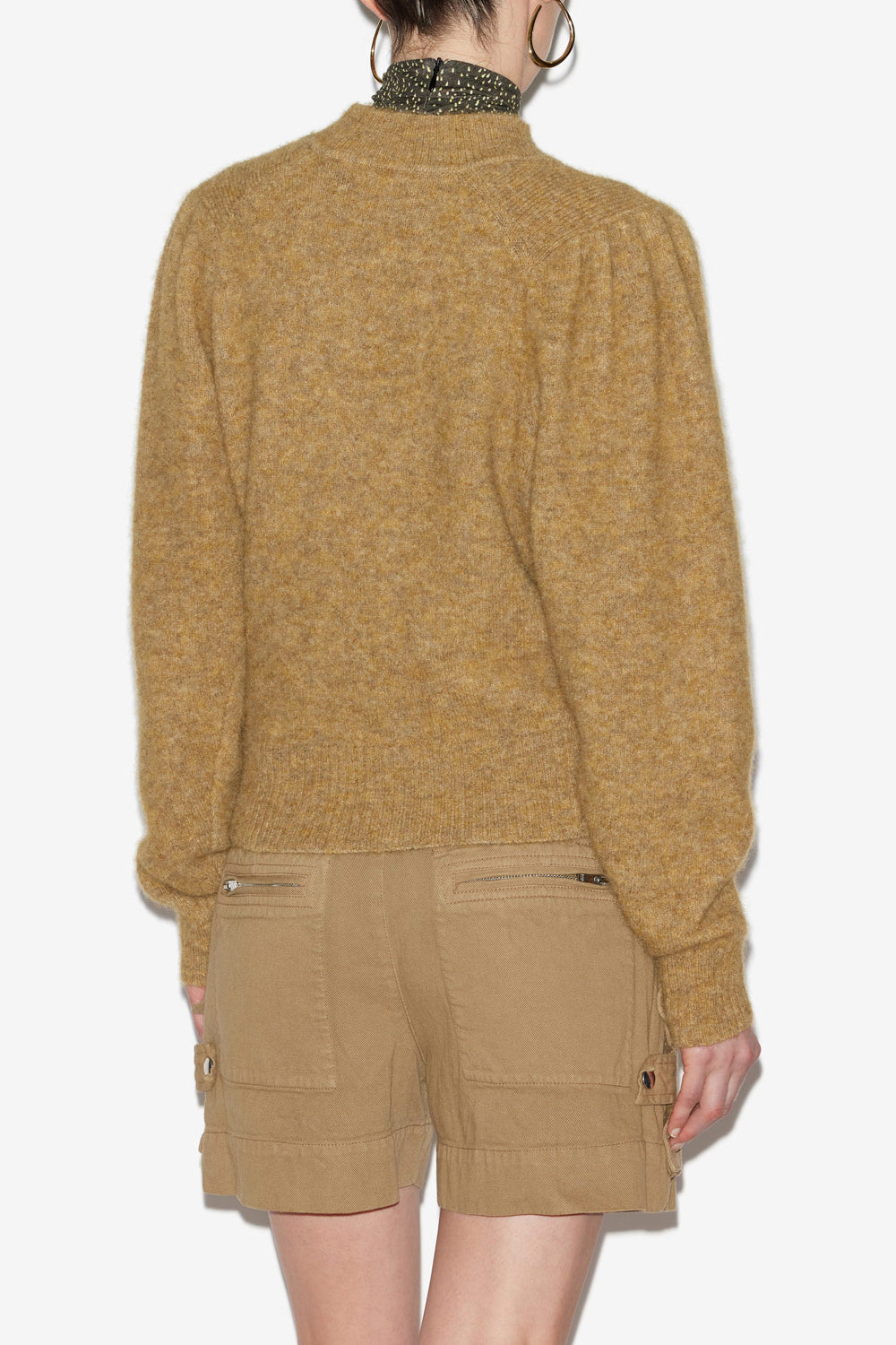 Pull onnie en maille alpaga unie  - Honey - Woman - 5