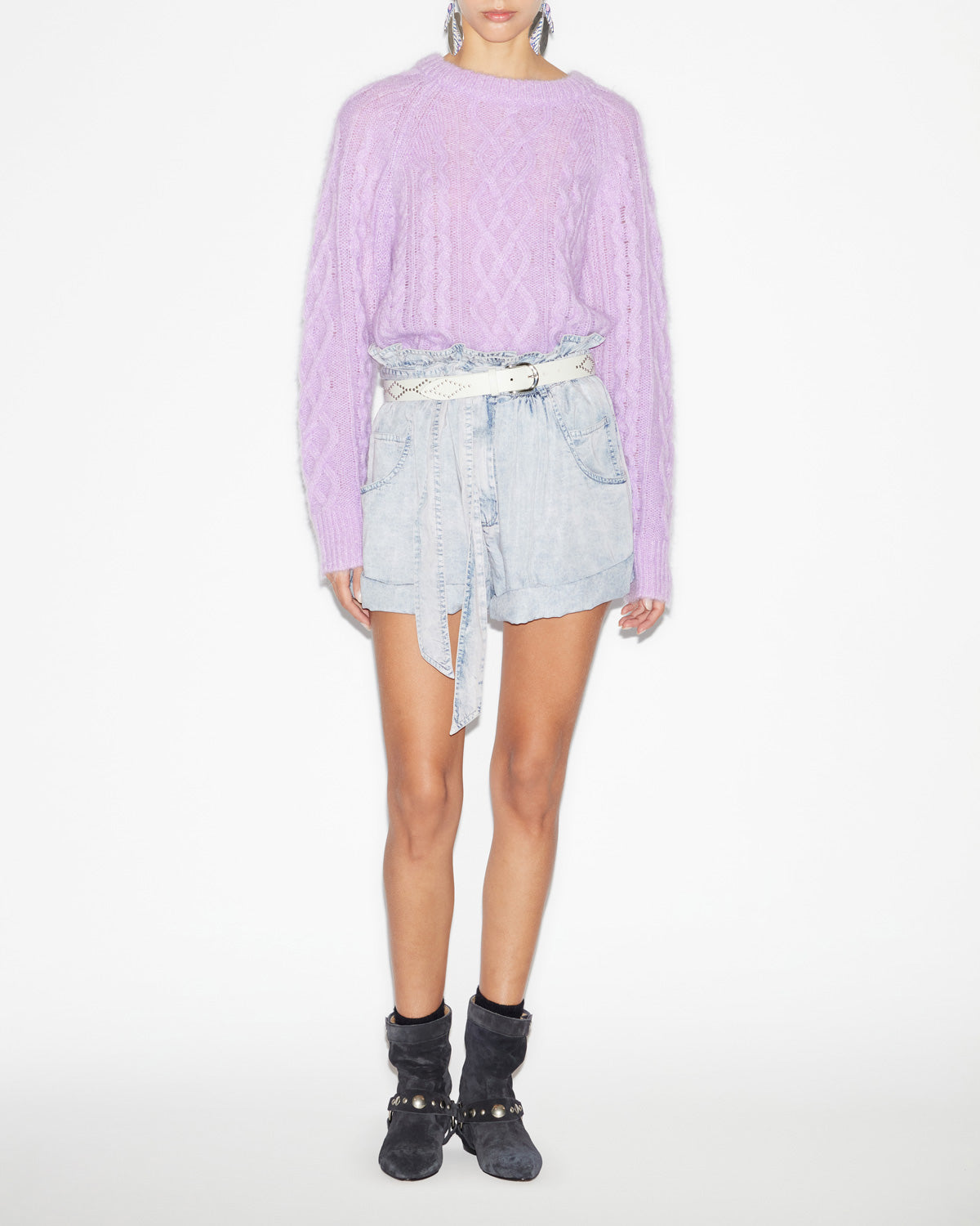 Elka sweater Woman Lavender 4