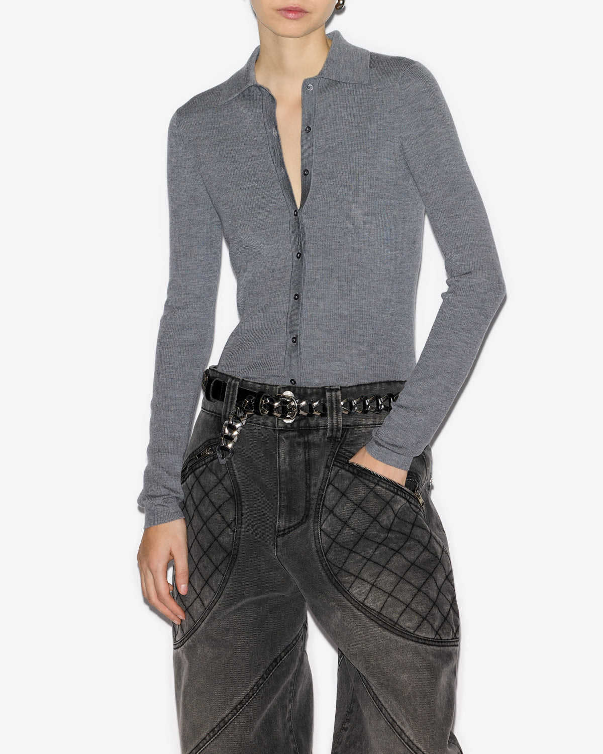엘비라(elvira) 스웨터 Woman Medium gray 5