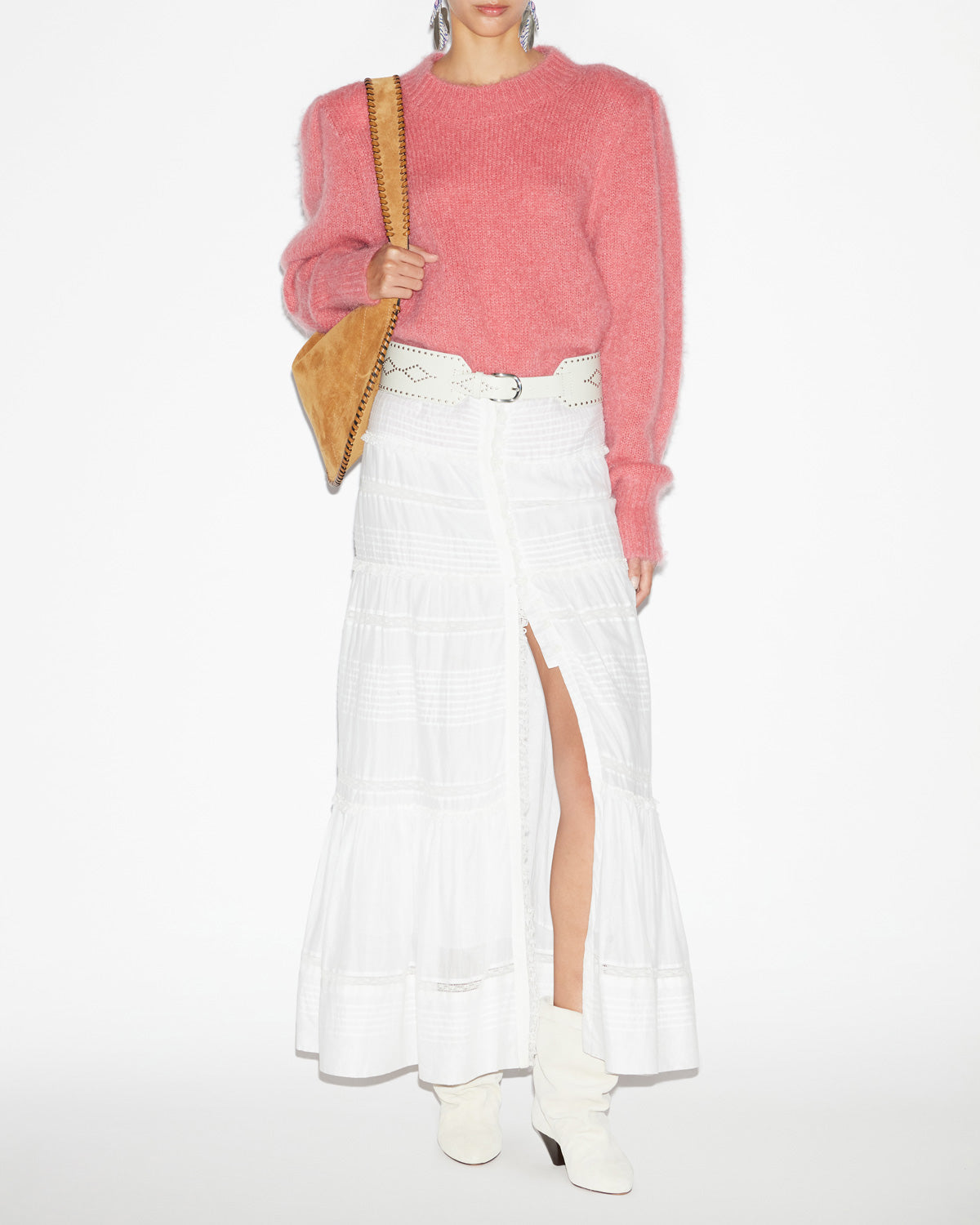 에스미(esmee) 플레인 모헤어 스웨터 - Coral - Woman - 1