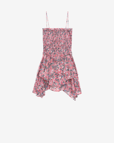 ワンピース ISABEL MARANT ETOILE DRESS (RO0003FAA1J03E 86LC) ZELIHA DRESS Woman black-ochre | ISABEL MARANT Official