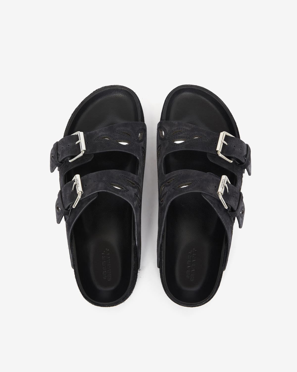 Lennyo sandals Woman Faded black-silver 1