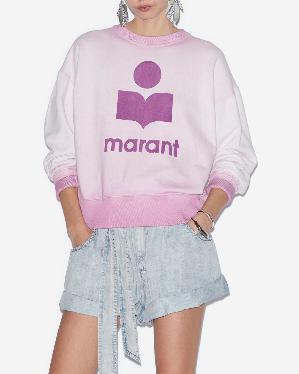 Mobyli sweatshirt Woman lilac ISABEL MARANT Official online store