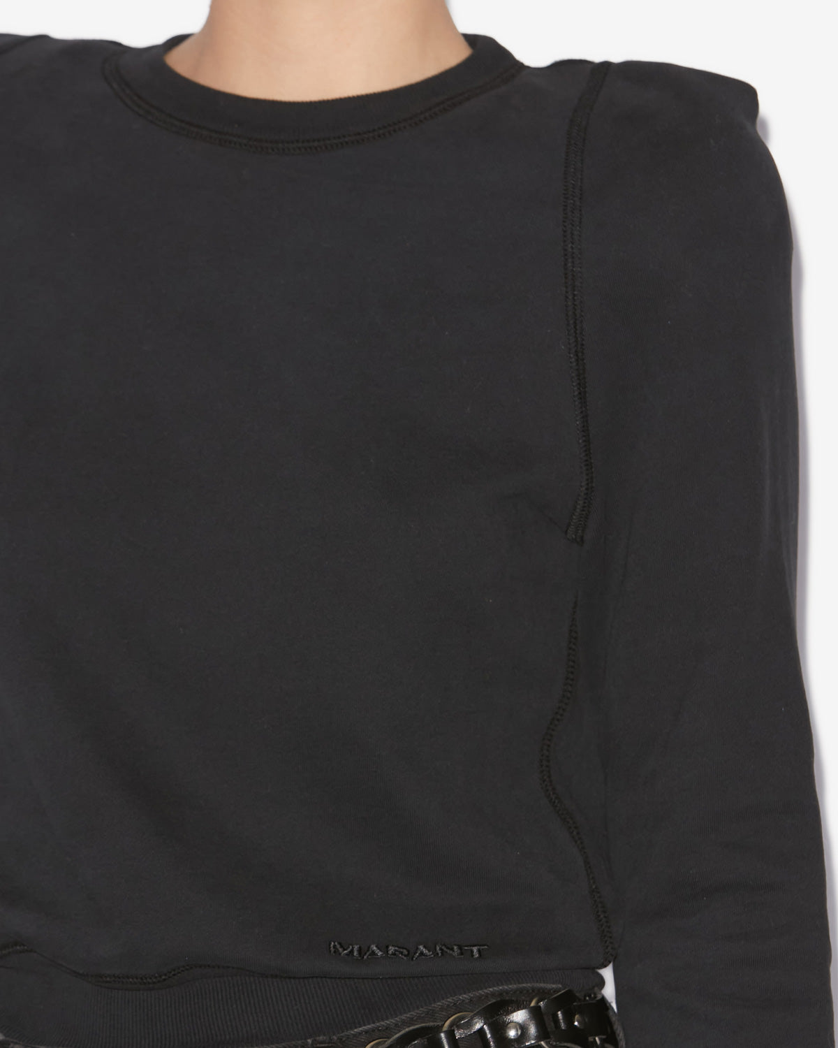 Sudadera prissa con logotipo Woman Negro 5