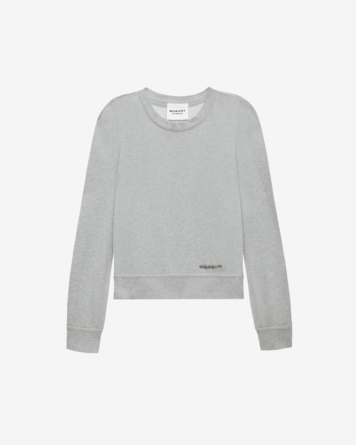 Sweatshirt prissa en coton à épaules structurées - Gris - Woman - 5