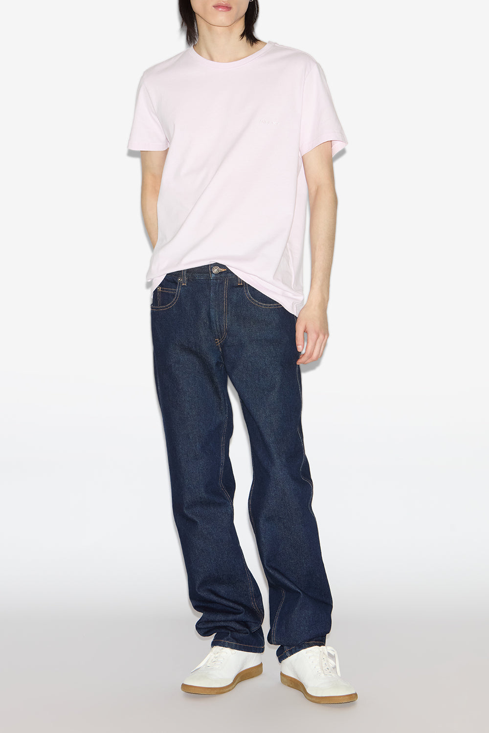 T-shirt à manches courtes zafferh en coton uni  - Rose estompé - Man - 2