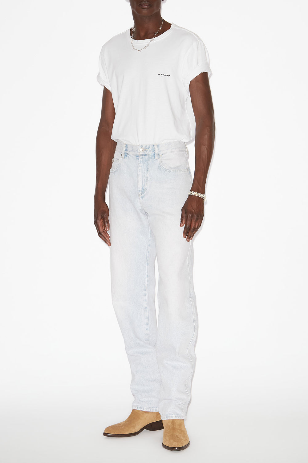 T-shirt à manches courtes zafferh en coton uni  - Blanc - Man - 2