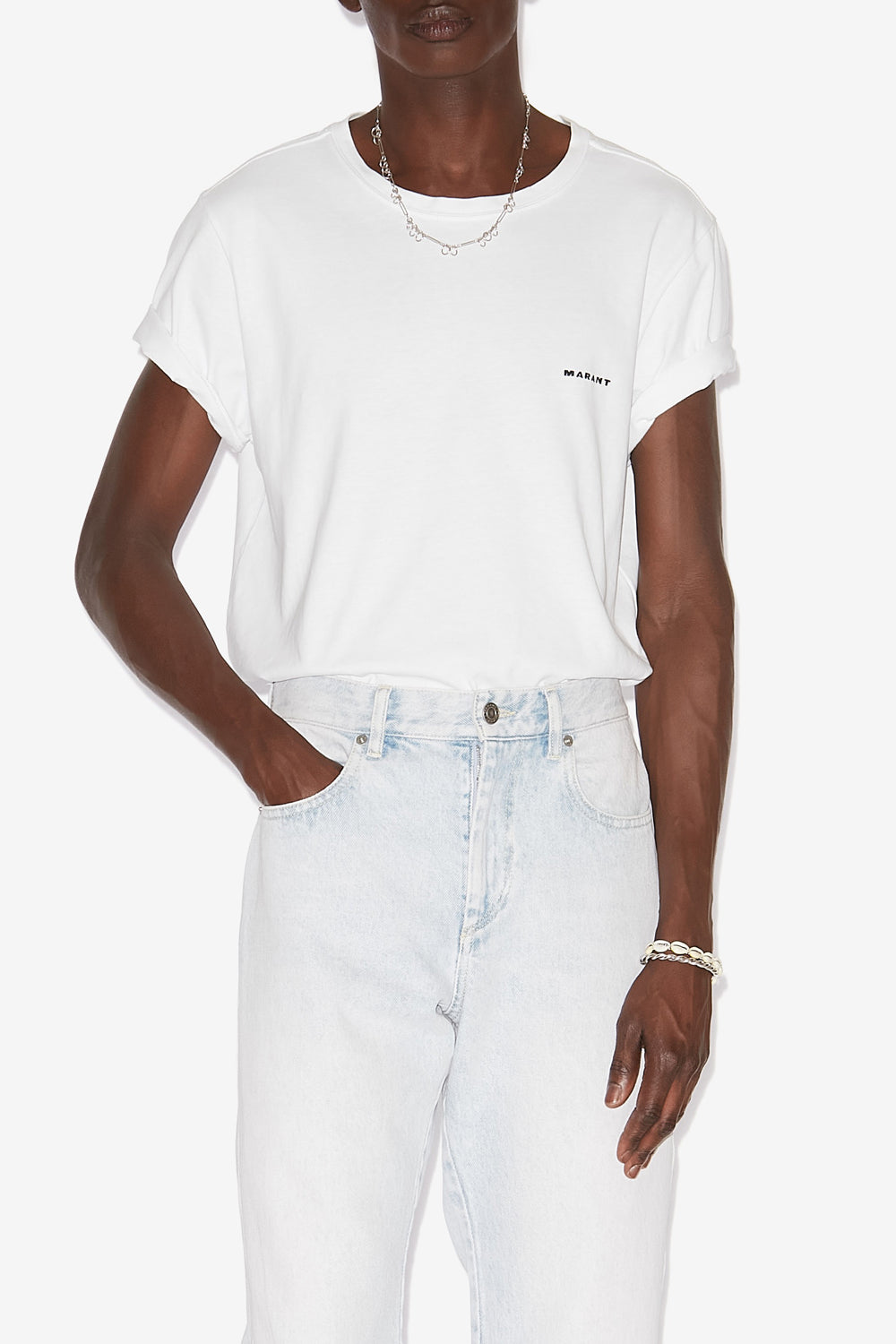 T-shirt à manches courtes zafferh en coton uni  - Blanc - Man - 4