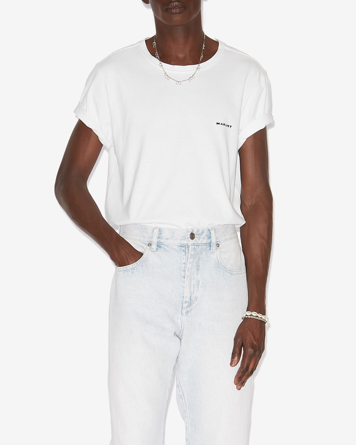 T-shirt à manches courtes zafferh en coton uni  - Blanc - Man - 3