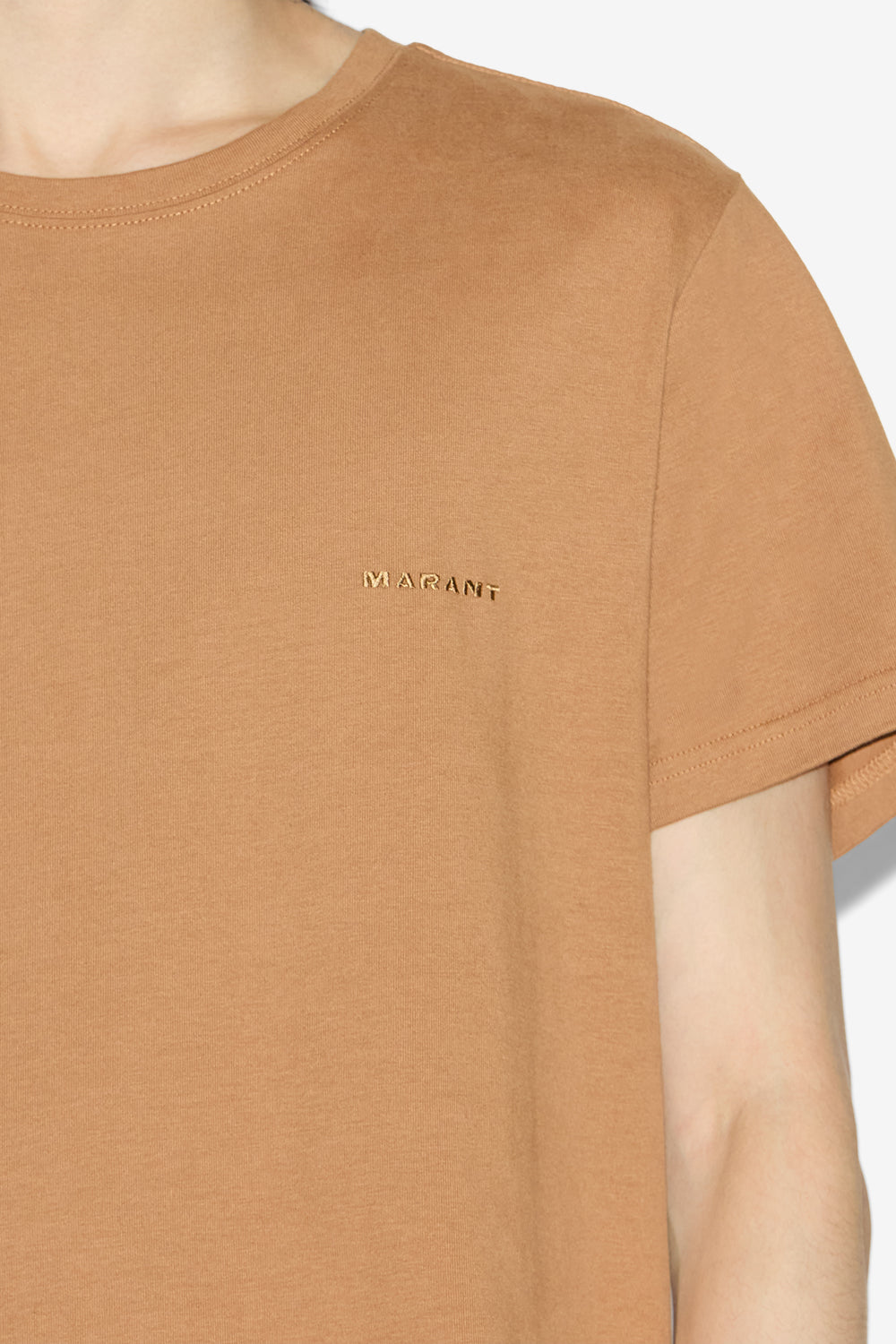 T-shirt à manches courtes zafferh en coton uni  - Camel - Man - 3