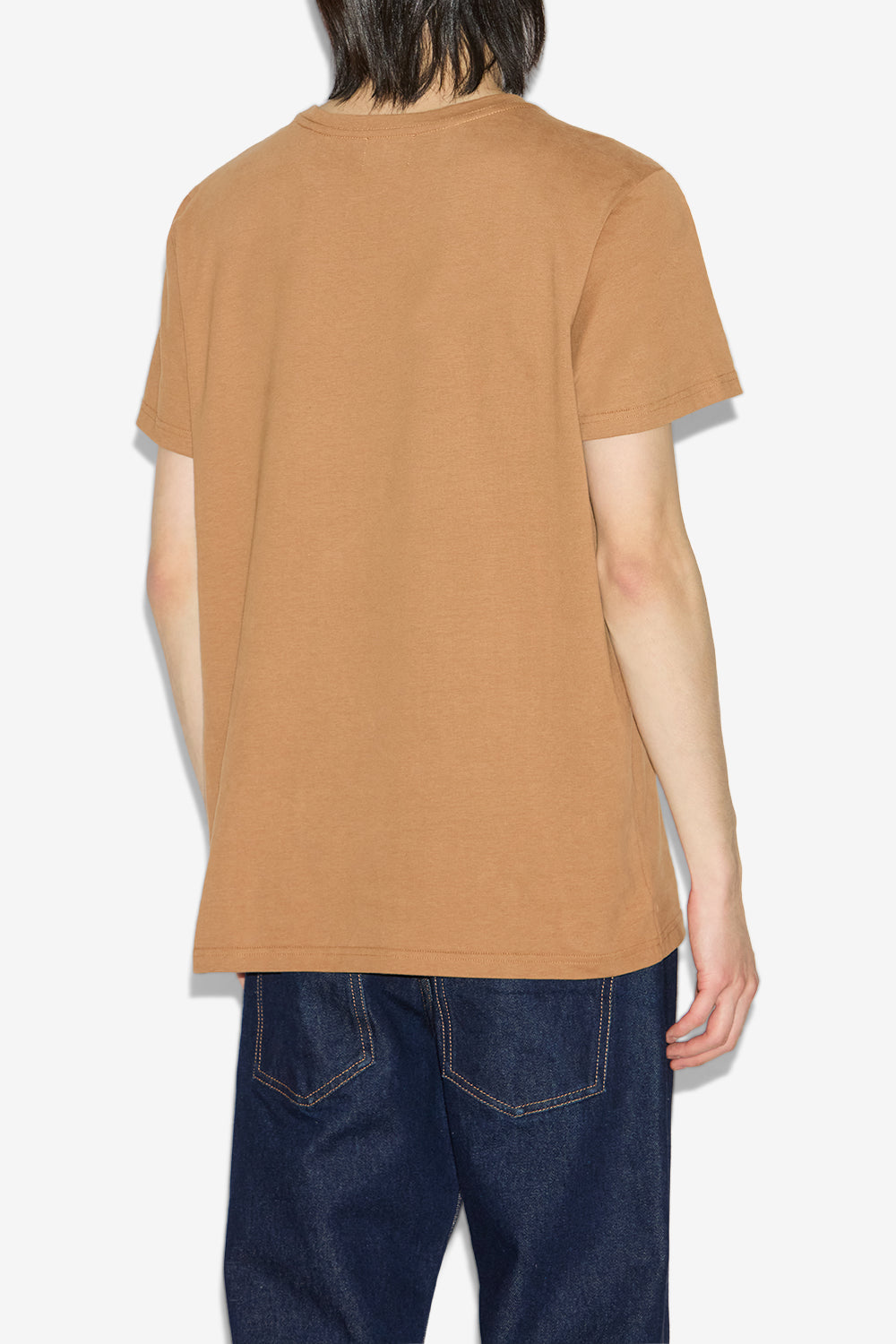 T-shirt à manches courtes zafferh en coton uni  - Camel - Man - 5