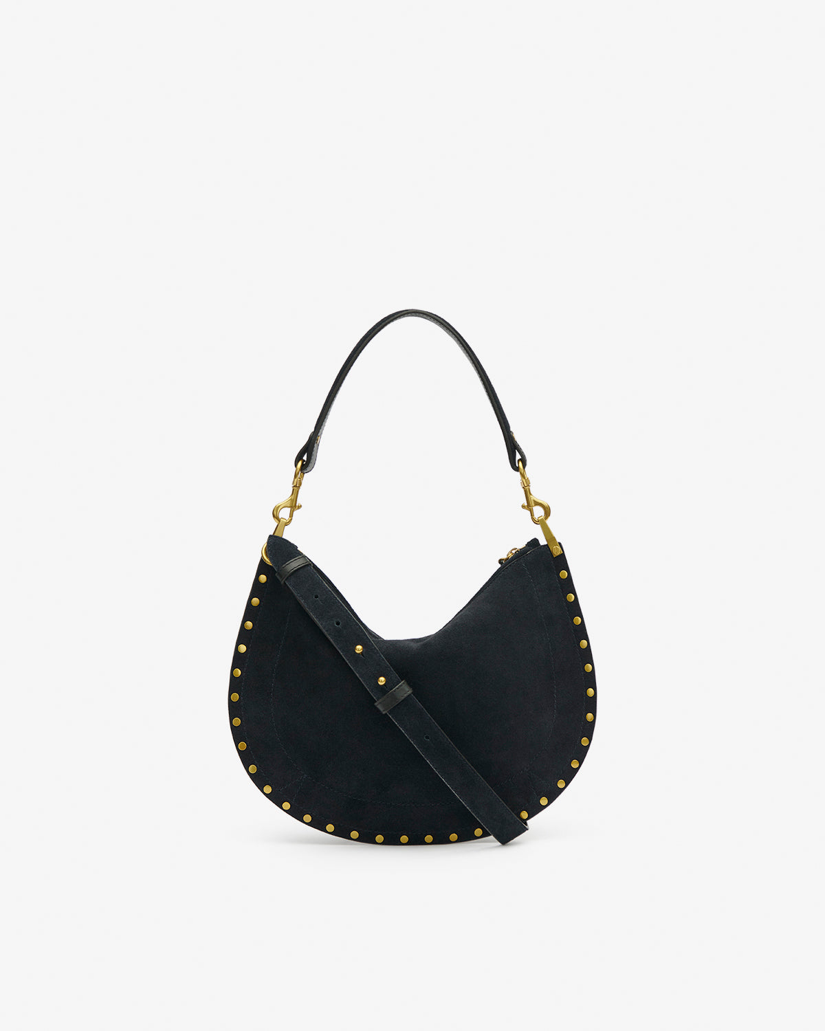 バッグ ISABEL MARANT OSKAN SOFT ZIPPED BAG Woman black | ISABEL MARANT Official online