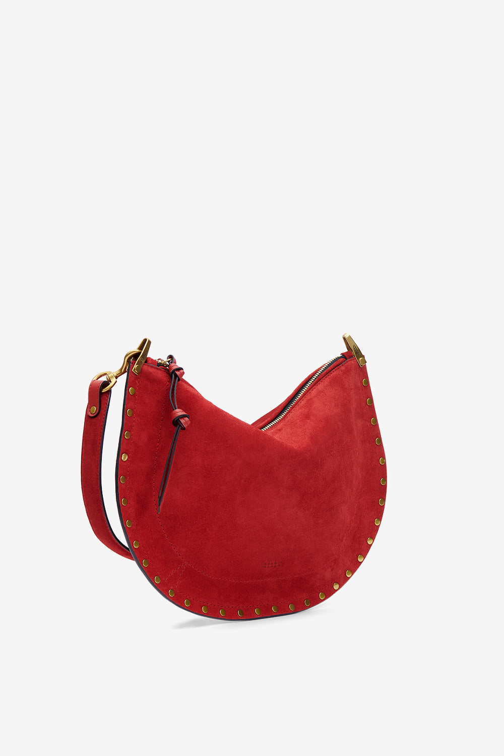 Tasche oskan soft zip aus veloursleder - Scarlet red - Woman - 6