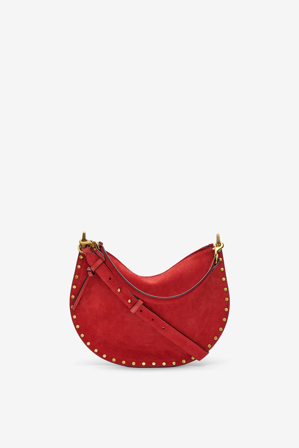 Tasche oskan soft zip aus veloursleder - Scarlet red - Woman - 2