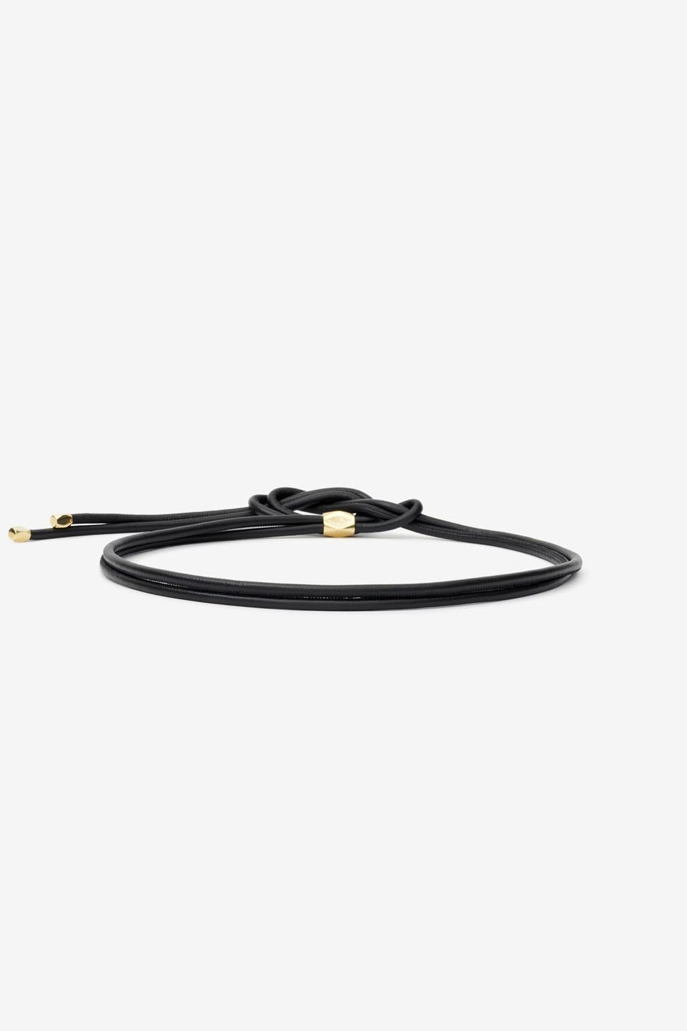 Cintura in pelle e metallo silvia - Black and gold - Woman - 3
