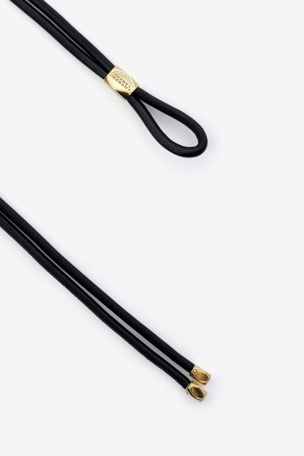 Cintura in pelle e metallo silvia - Black and gold - Woman - 4