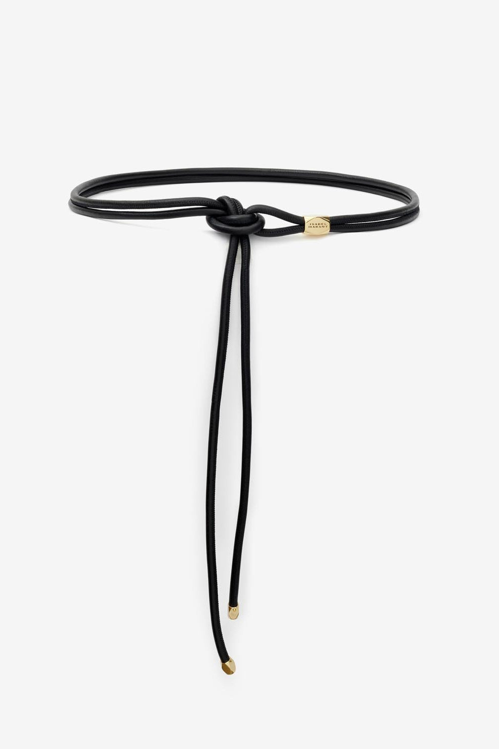 Cintura in pelle e metallo silvia - Black and gold - Woman - 1