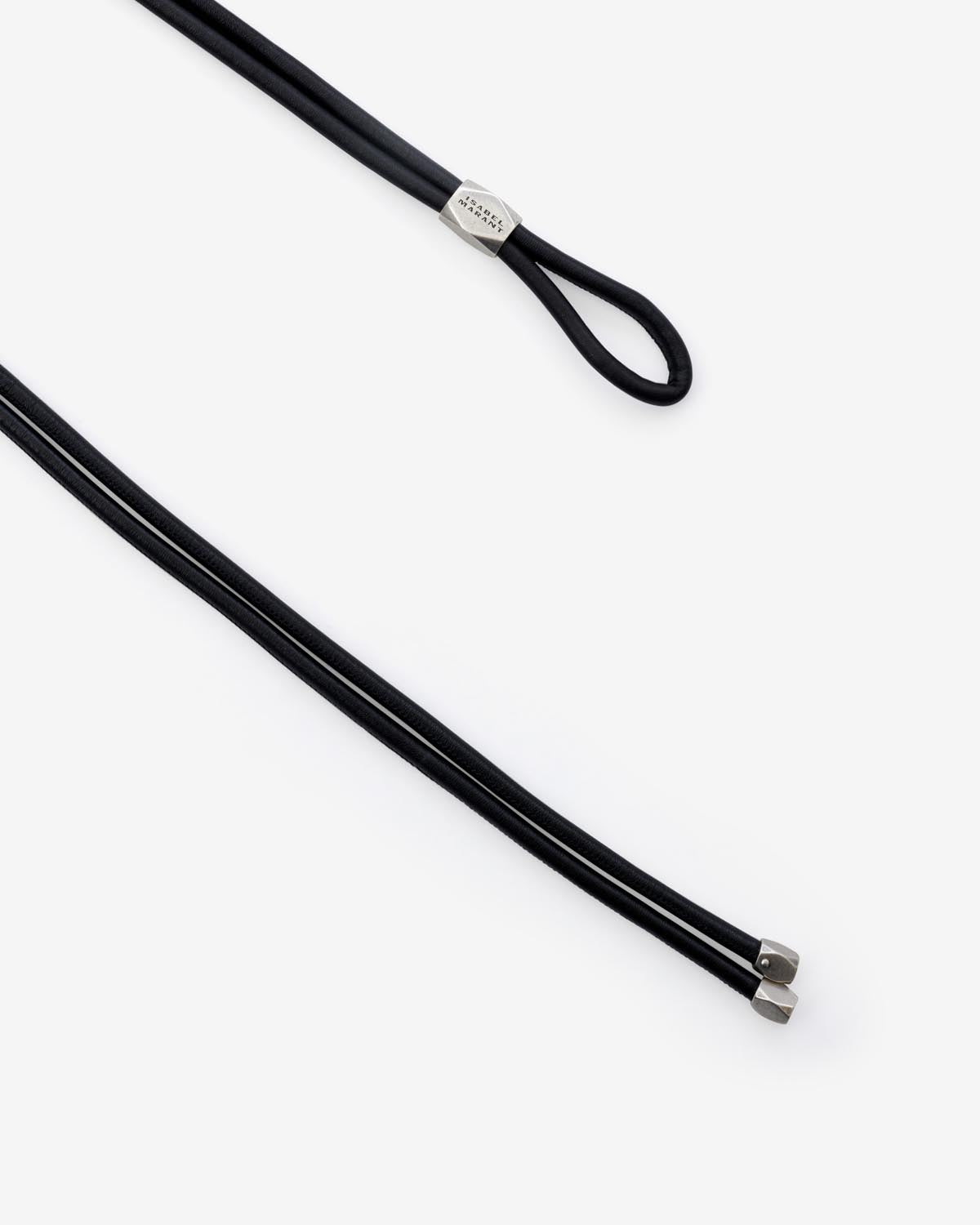 Cintura in pelle e metallo silvia - Black and silver - Woman - 4