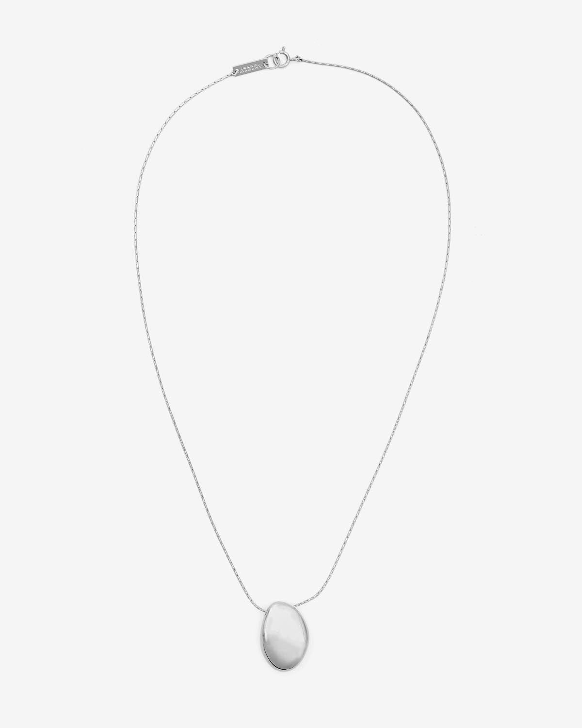 Shiny day pendant necklace in silver-finish brass - Silver - Woman - 1