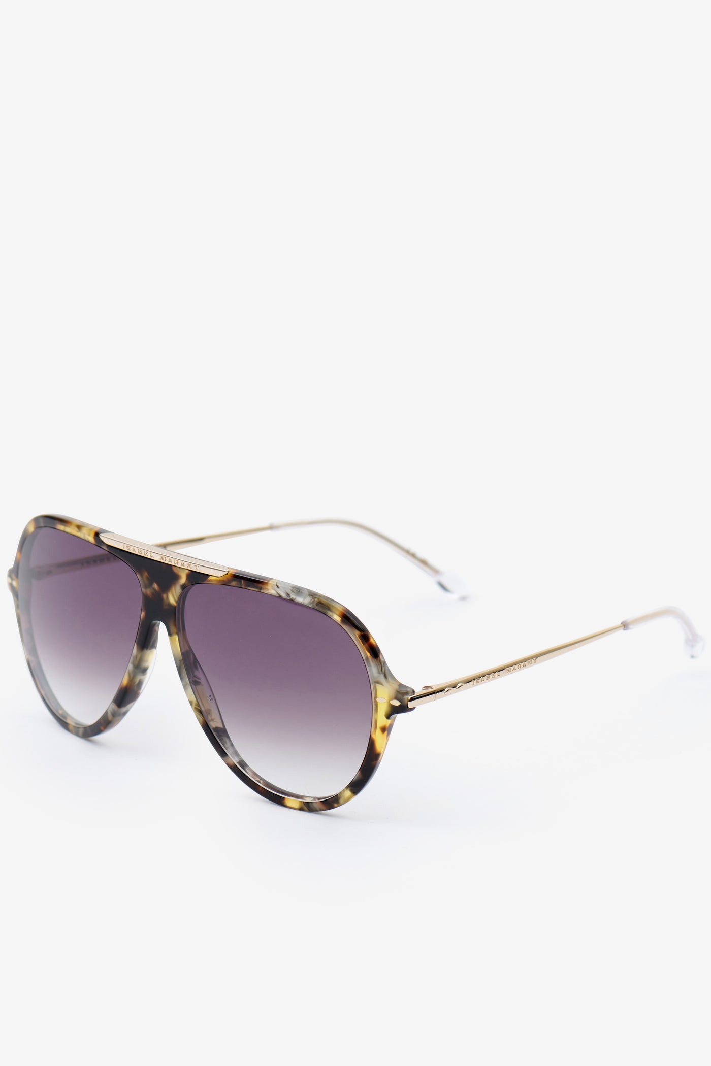 Hera aviator sunglasses - Havana gold-green - Woman - 2