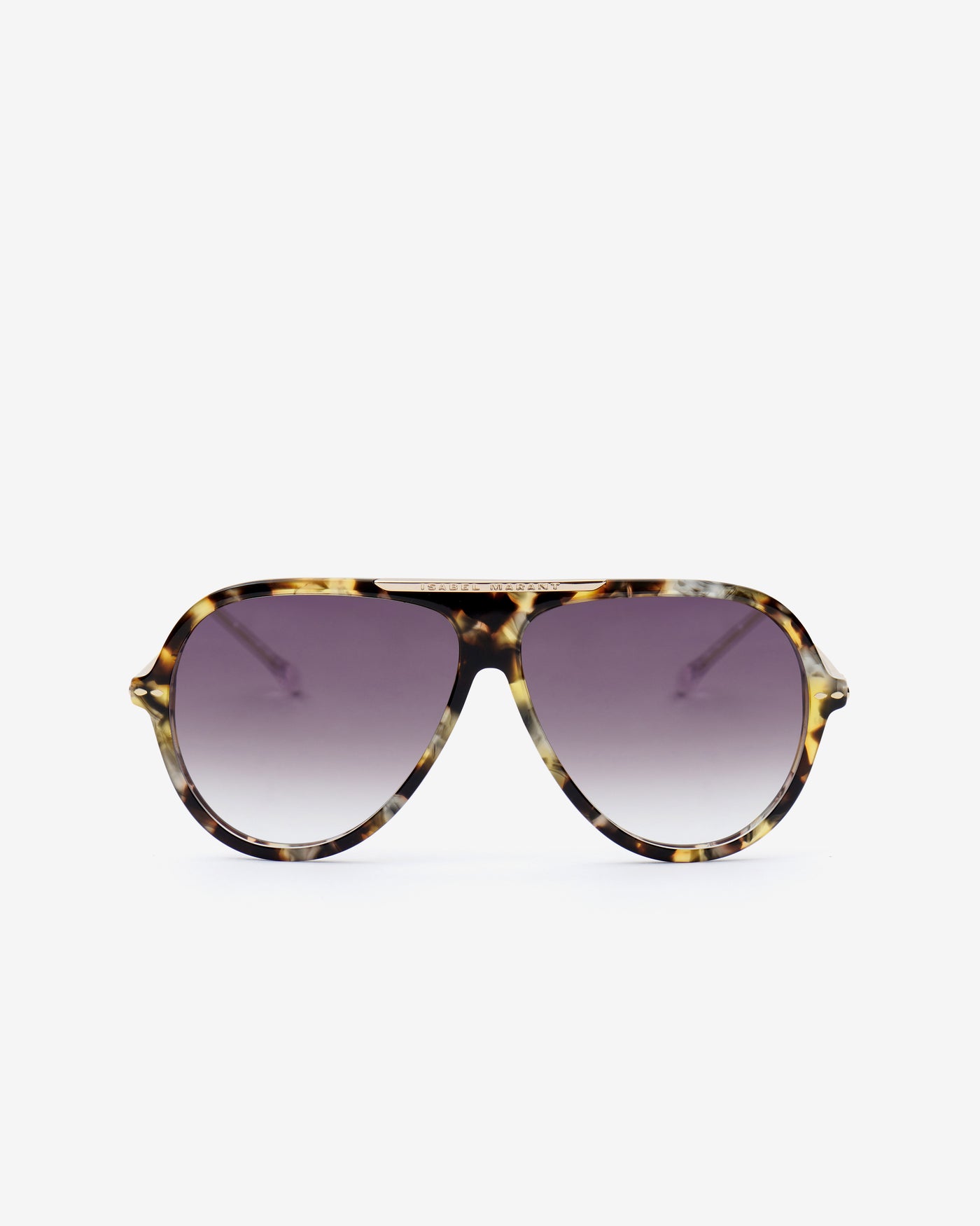 Occhiali da sole aviator hera - Havana gold-green - Woman - 1