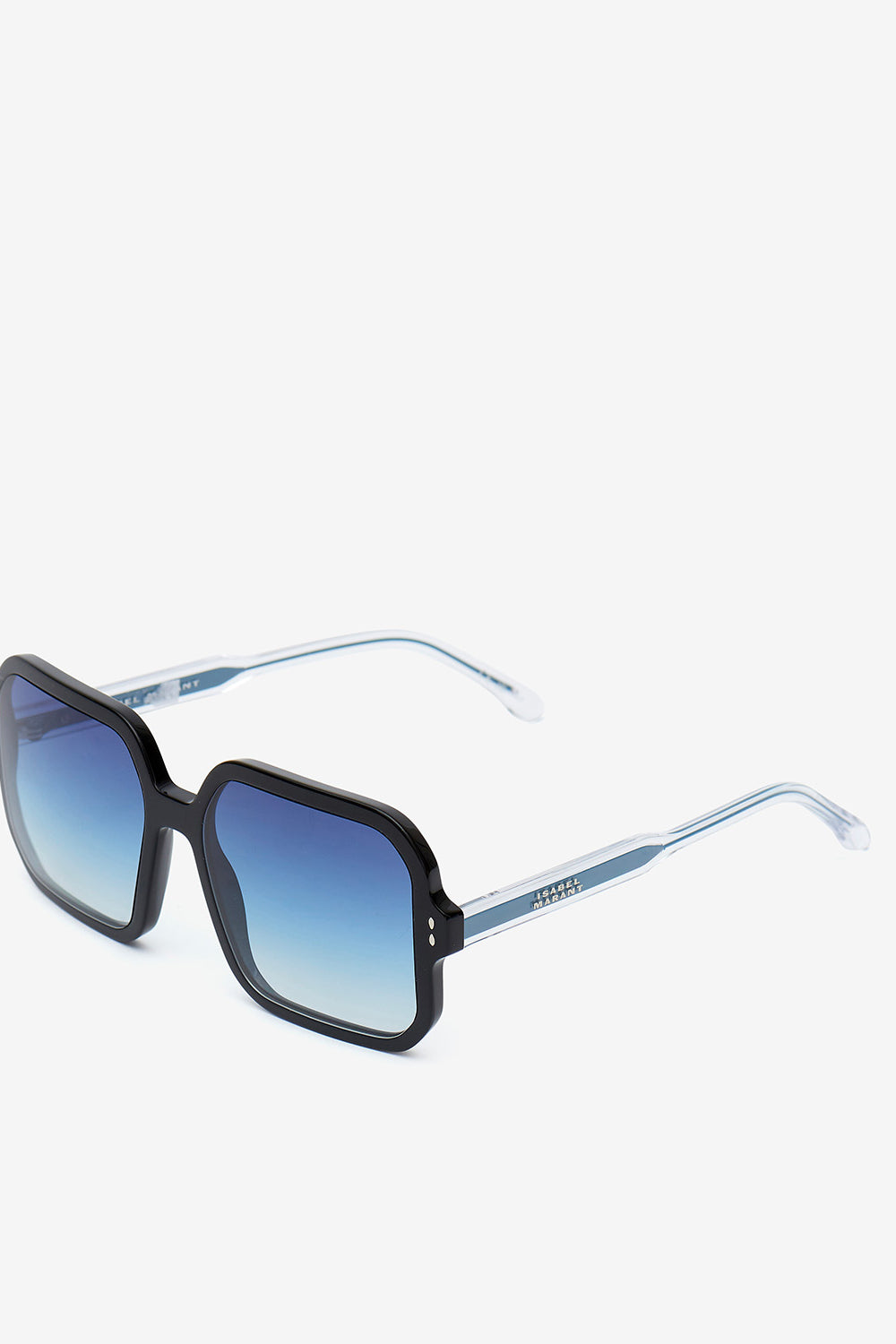 Livia rectangular sunglasses - Black-gray azure - Woman - 2
