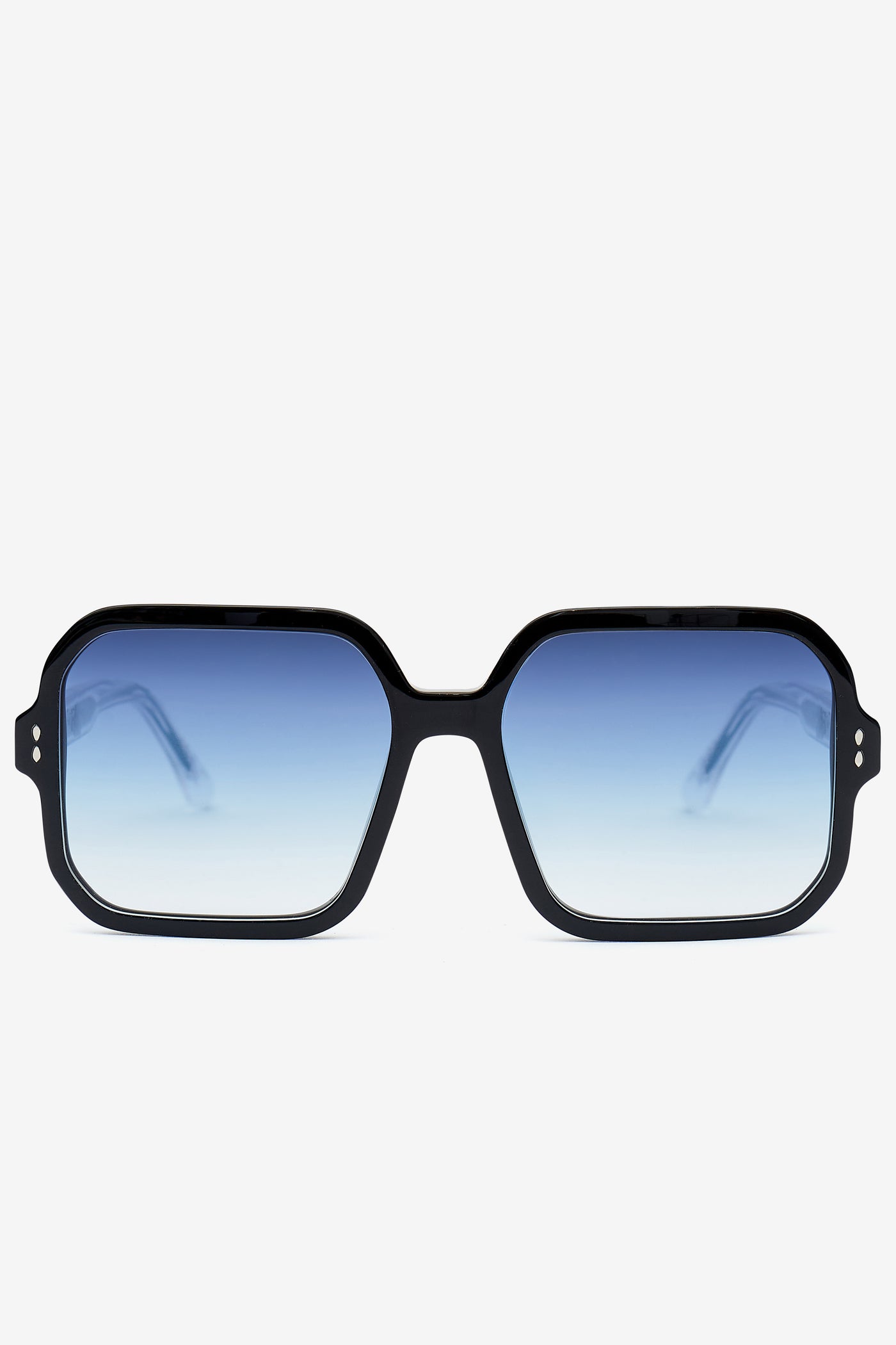 Livia rectangular sunglasses - Black-gray azure - Woman - 1