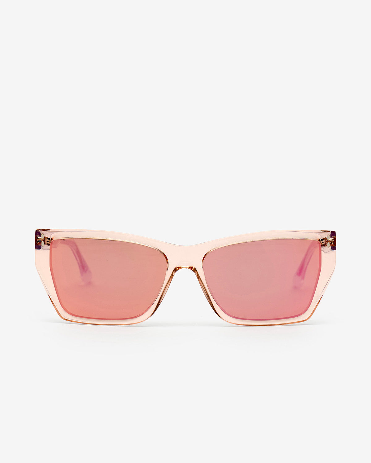 Occhiali da sole rettangolari tessa - Transp pink/brown rose - Woman - 2