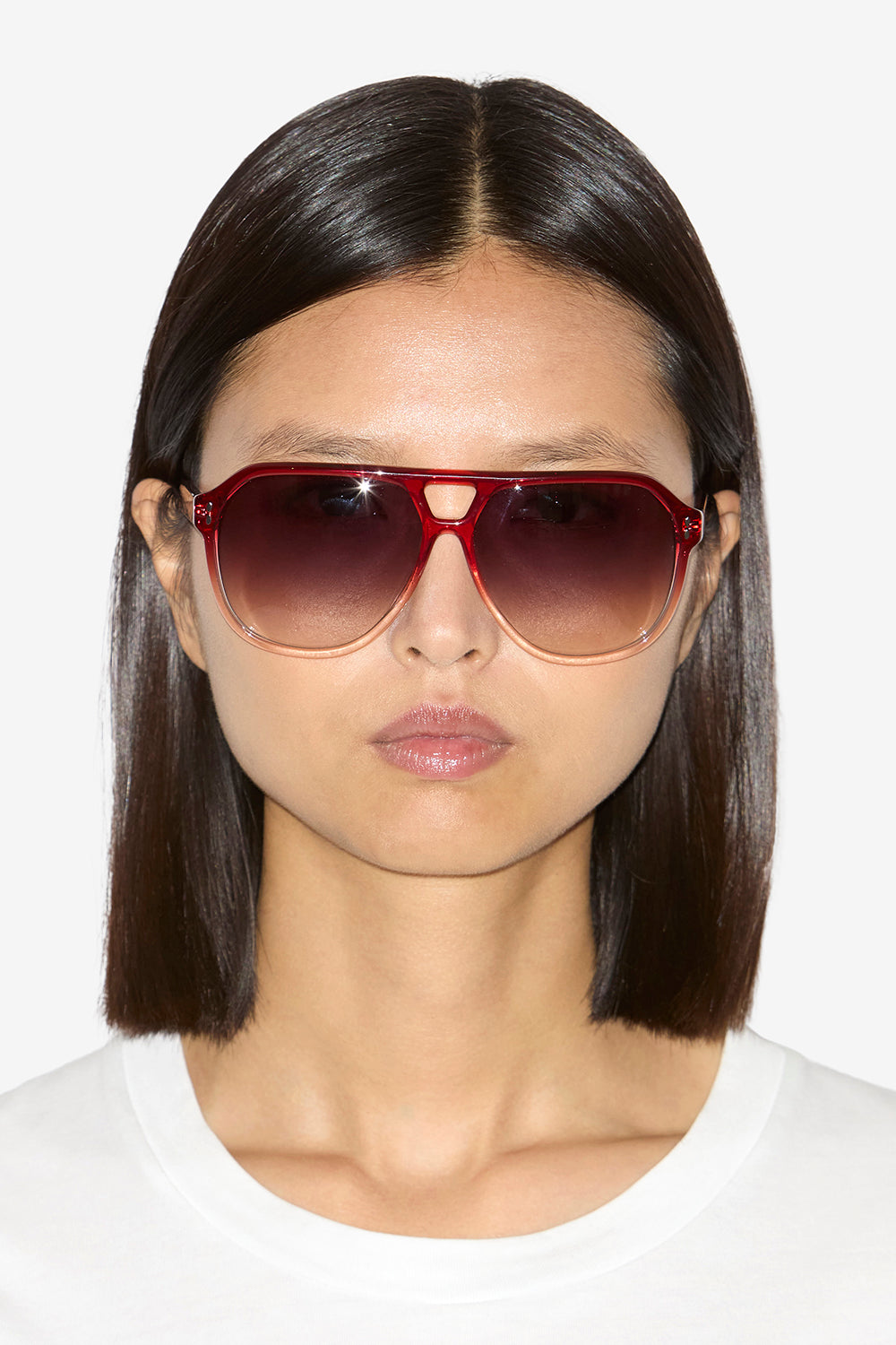Gafas de sol aneya - Shaded red-pink shaded - Woman - 4