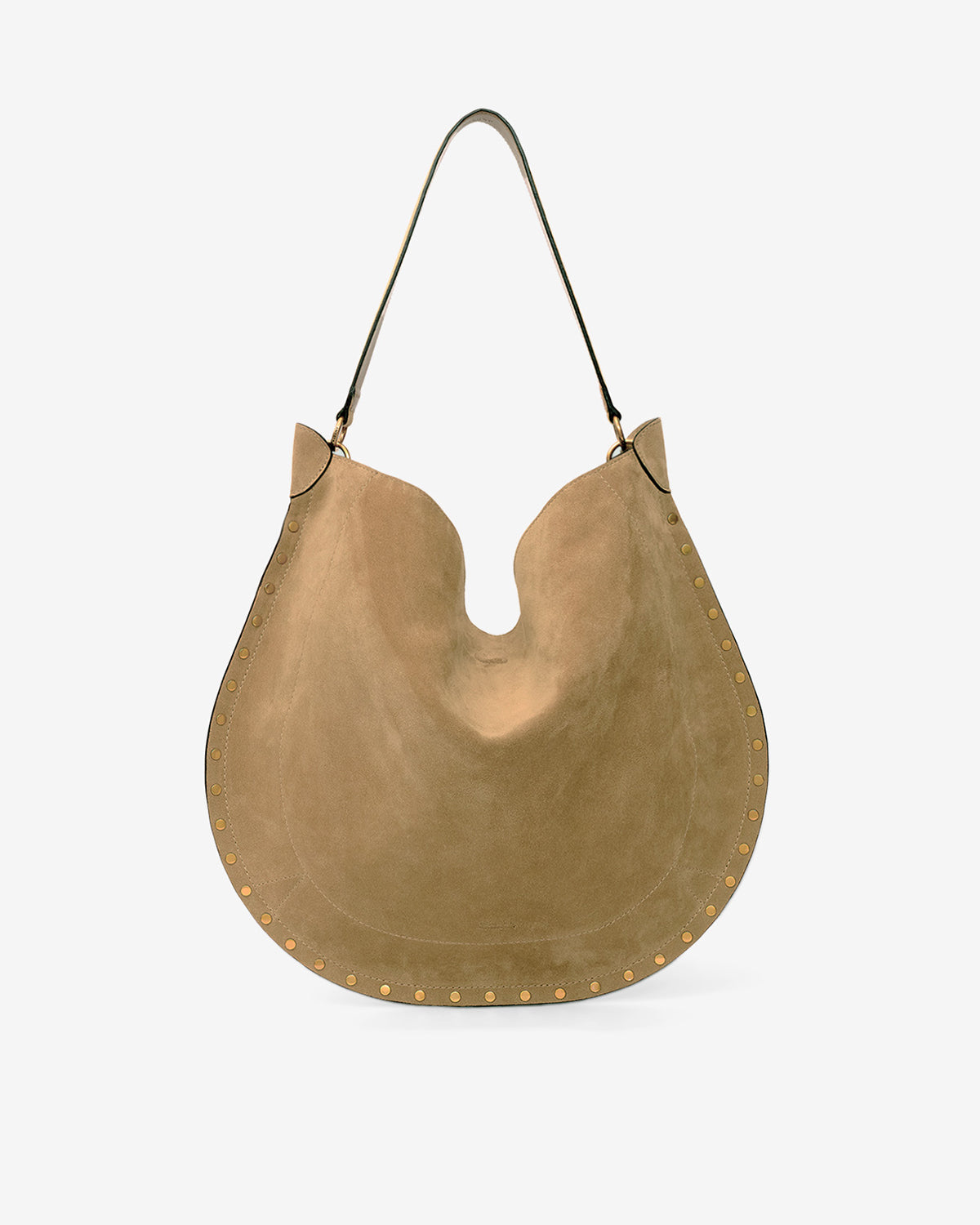 Borsa oskan hobo soft in pelle di vitello scamosciata - Taupe - Woman - 1