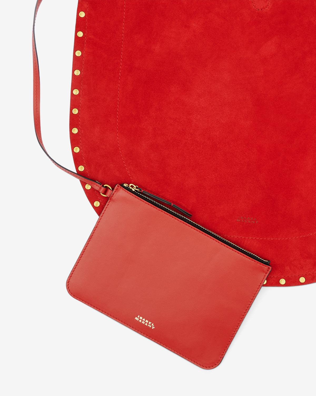 Oskan ソフト ホーボーバッグ Woman Scarlet red 4