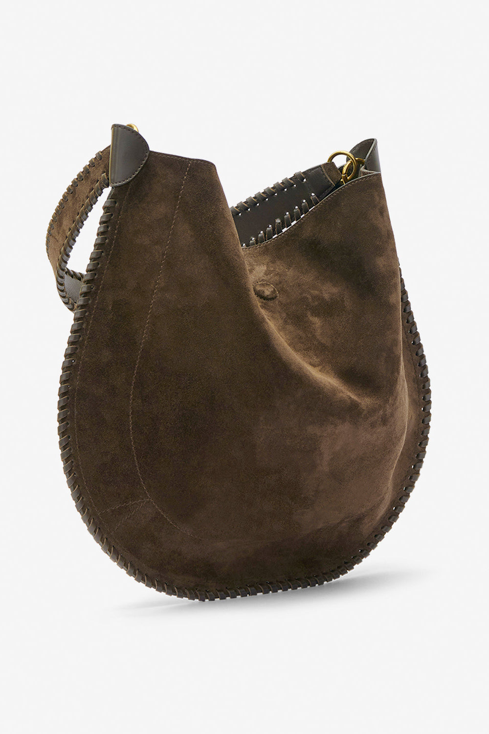 Sac oskan hobo soft en cuir de veau velours  - Bronze - Woman - 5
