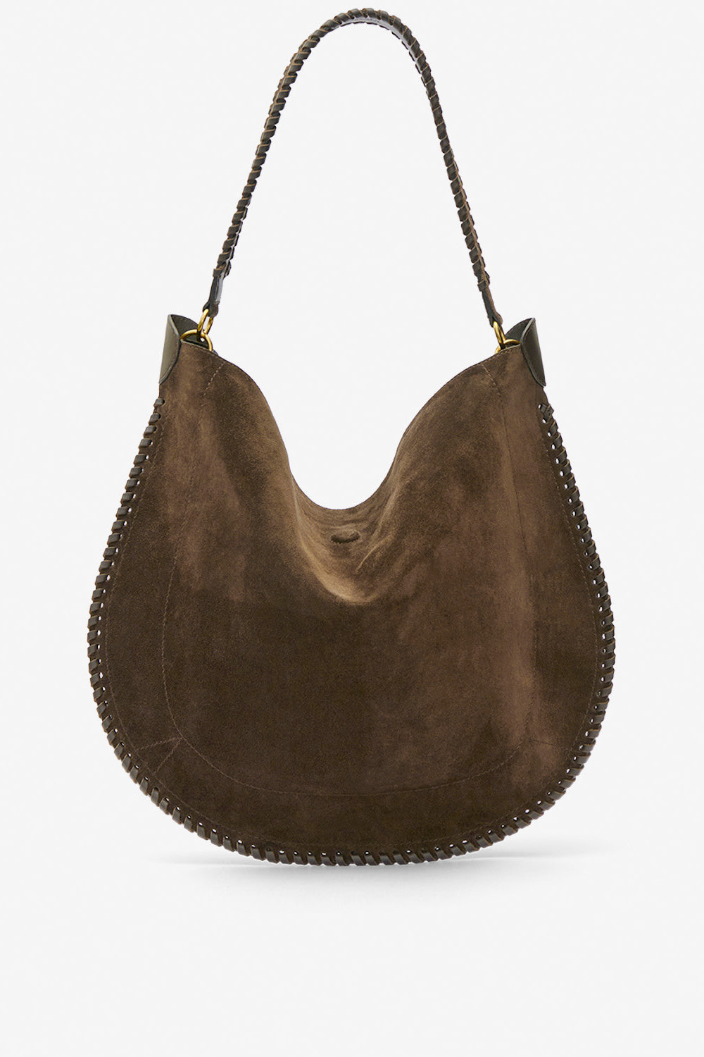 Sac oskan hobo soft en cuir de veau velours  - Bronze - Woman - 1