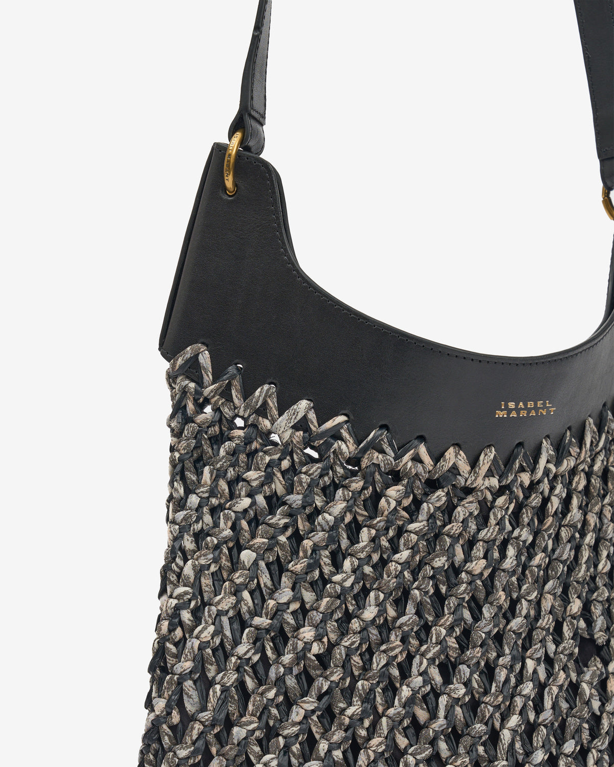 Amalfi hand-woven bag Woman Black 3