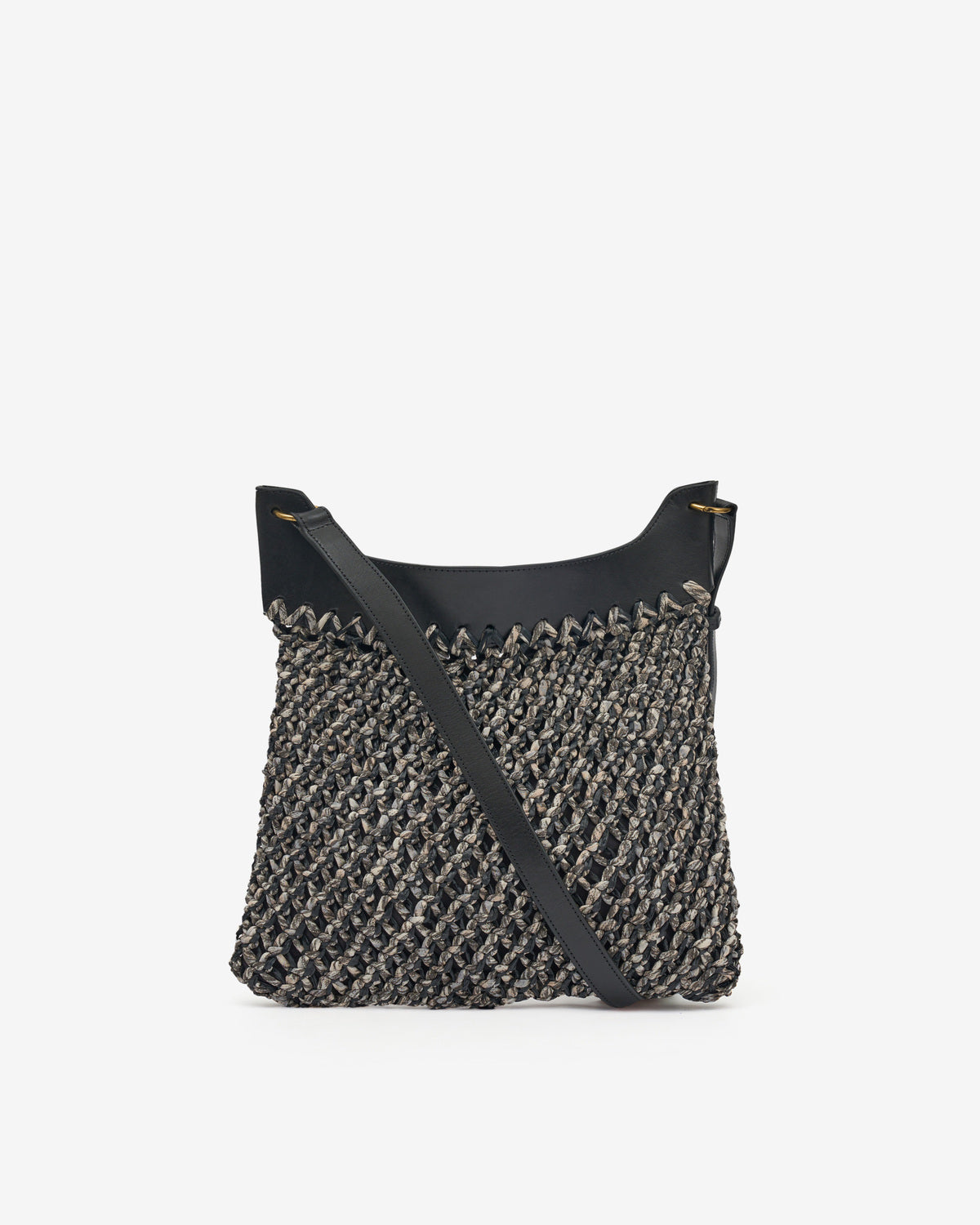 Amalfi hand-woven bag Woman Black 6