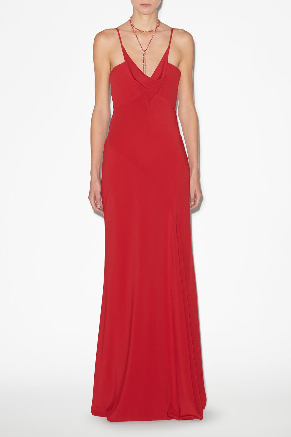 Kapri 어깨 끈이 있는 맥시 드레스 - Scarlet red - Woman - 3