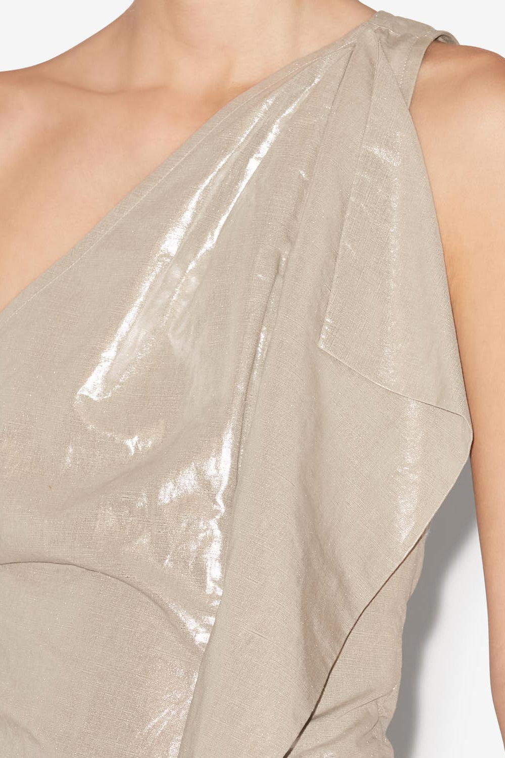 Kendal short iridescent dress - Champagne - Woman - 3