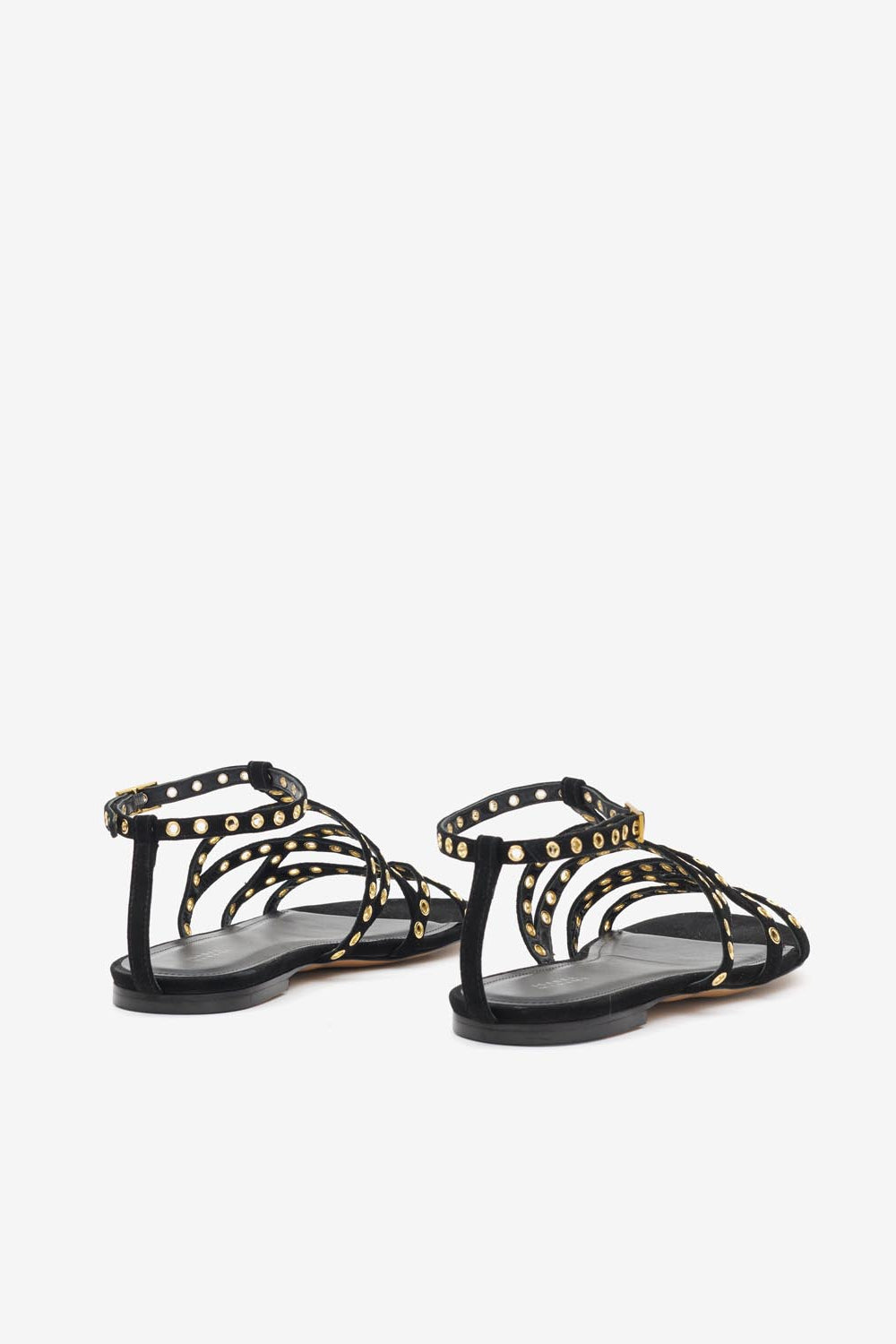 Sandales plates en cuir lipa - Noir - Woman - 2