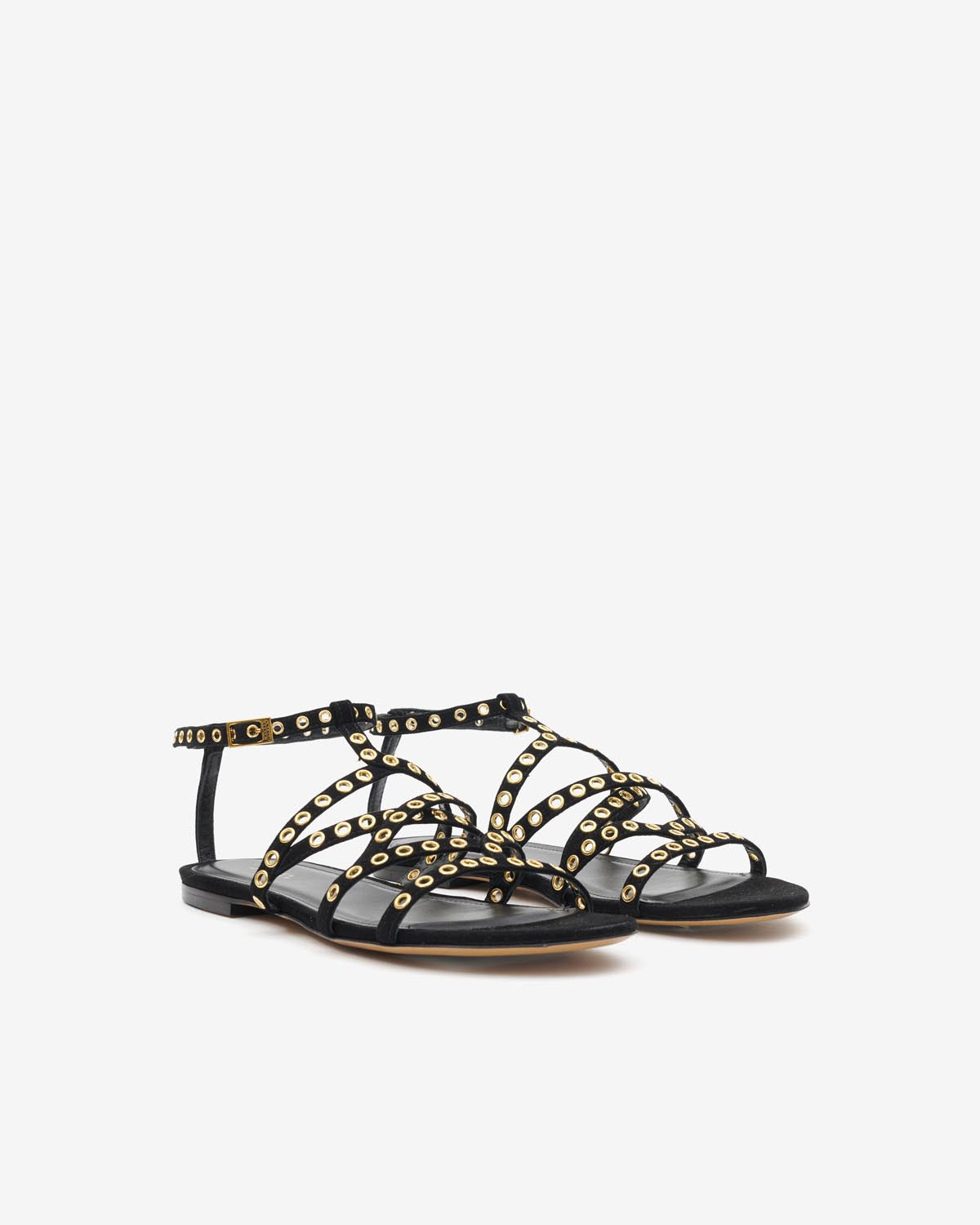 Sandali flat in pelle lipa - Nero - Woman - 3