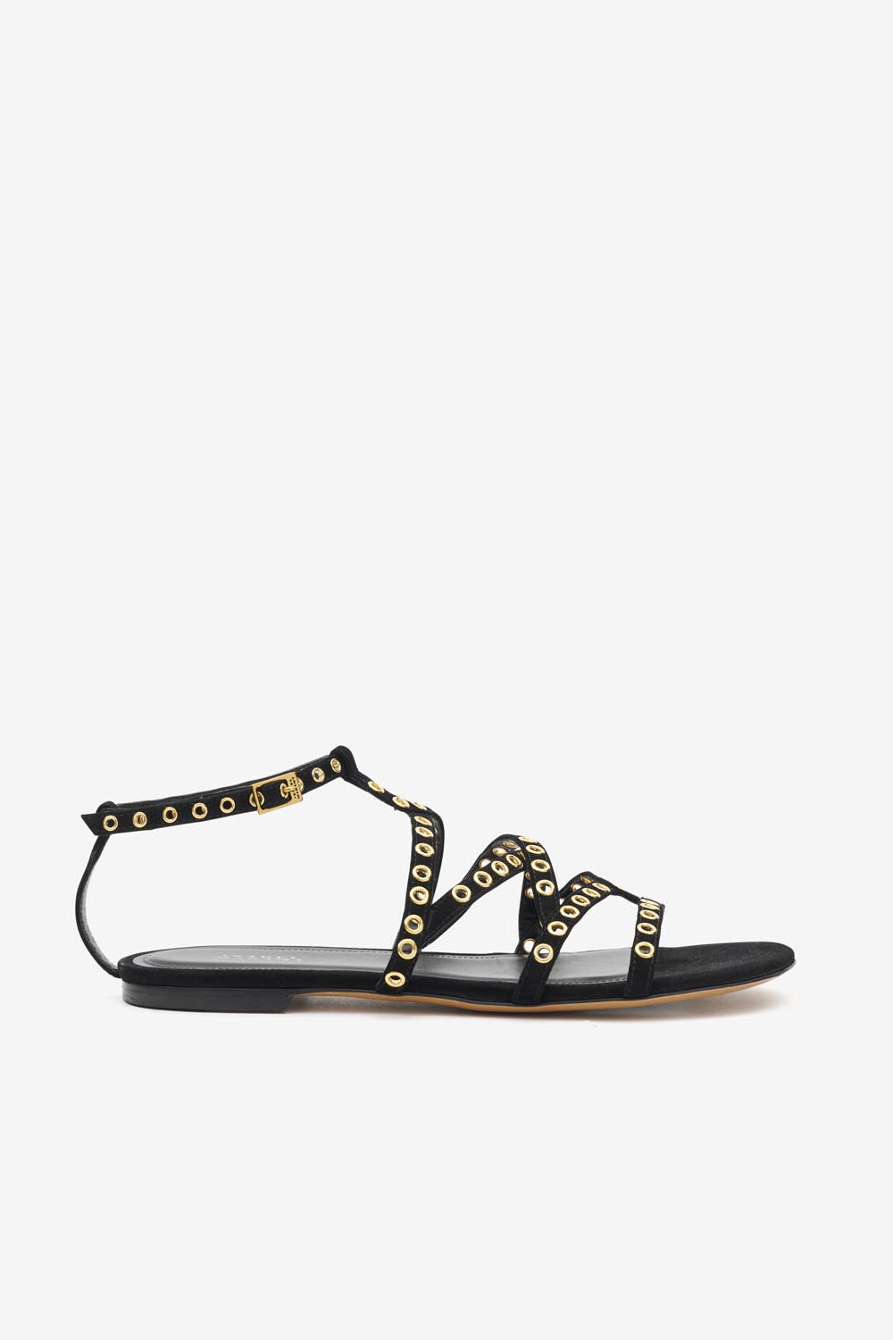 Sandales plates en cuir lipa - Noir - Woman - 1