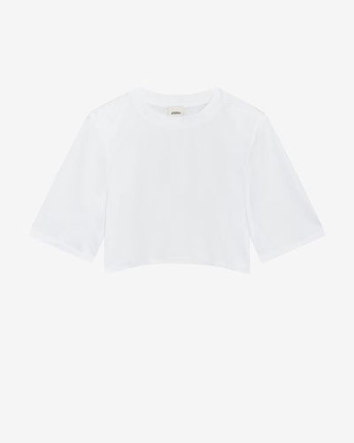 T-shirt corta zaely in cotone - Bianco - Woman - 10