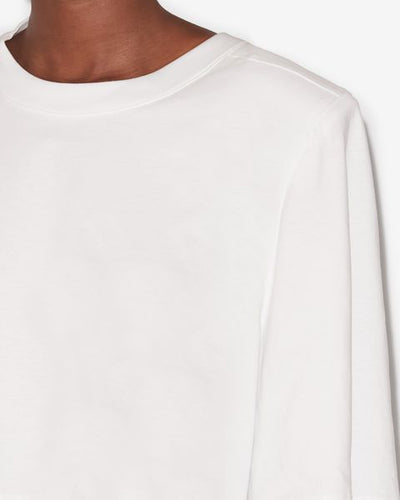 T-shirt corta zaely in cotone - Bianco - Woman - 4