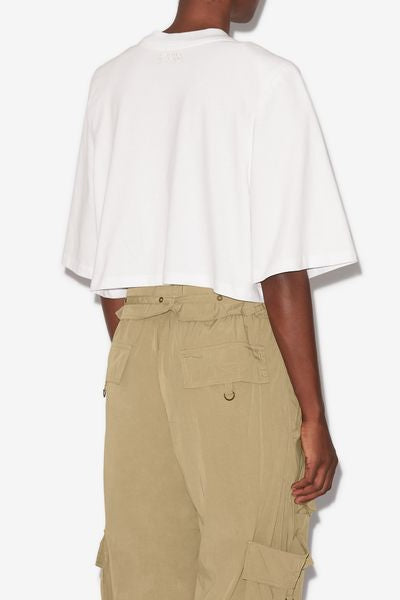 Zaely コットン ショート丈tシャツ - 白 - Woman - 10