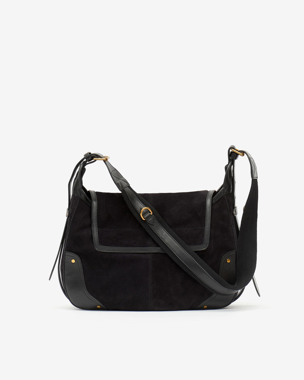 Bolso bandolera sierra de ante - Negro lavado - Woman - 2