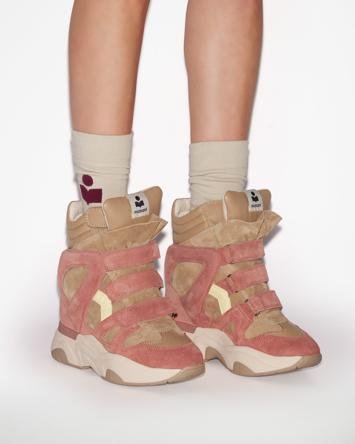 Sneaker balskee Woman Light beige/pink 3